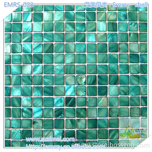 2013 new dyed green river shell mosaic
